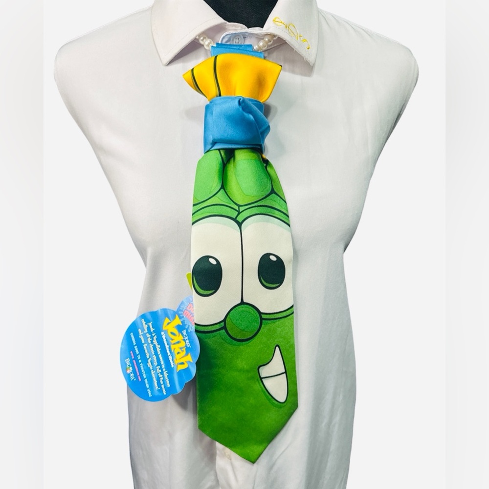 Veggietales Green Jonah Character Necktie